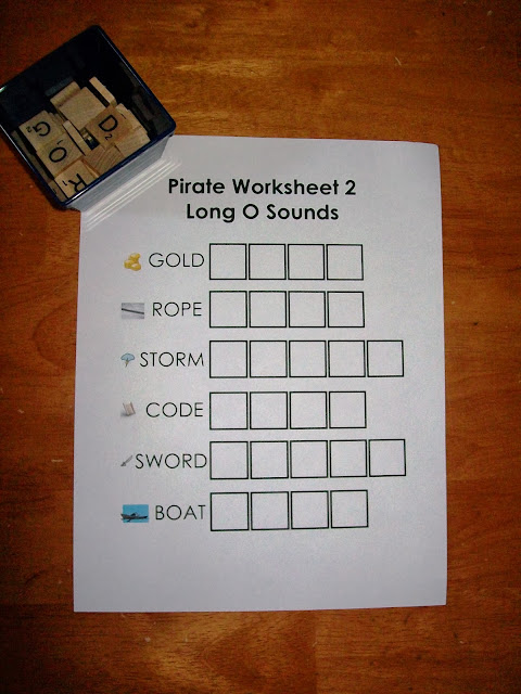 Pirate Spelling Words