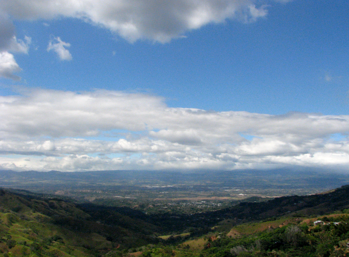 Costa Rica Central Valley View