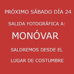 SALIDA A MONÓVAR