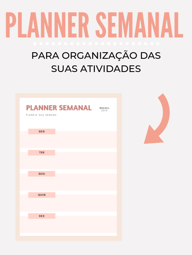 Download - Planner Semanal para organização