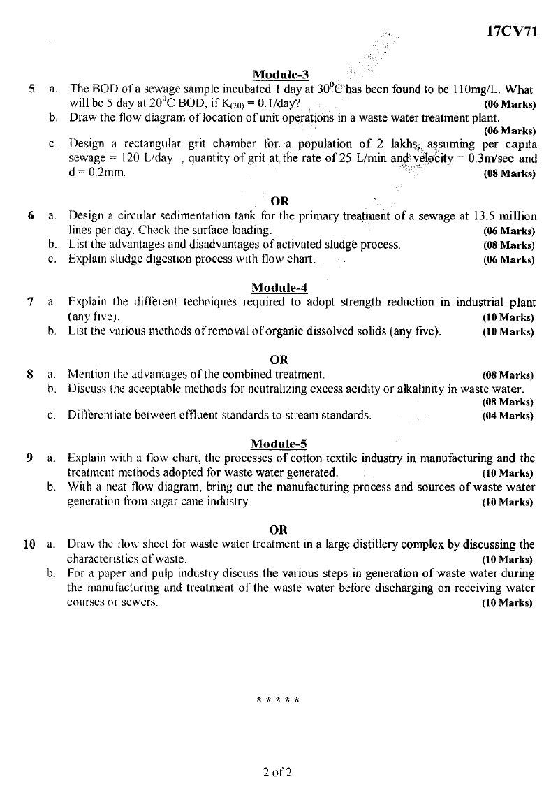 Visvesvaraya Technological University B.E. Civil Engineering (CBCS