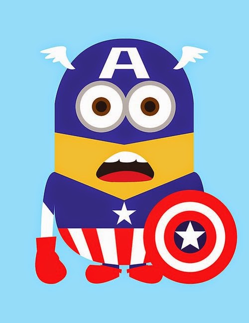 12-Captain-America-Kevin-Magic-Lam-The-Minions-Despicable-Me-Superheroes-www-designstack-co