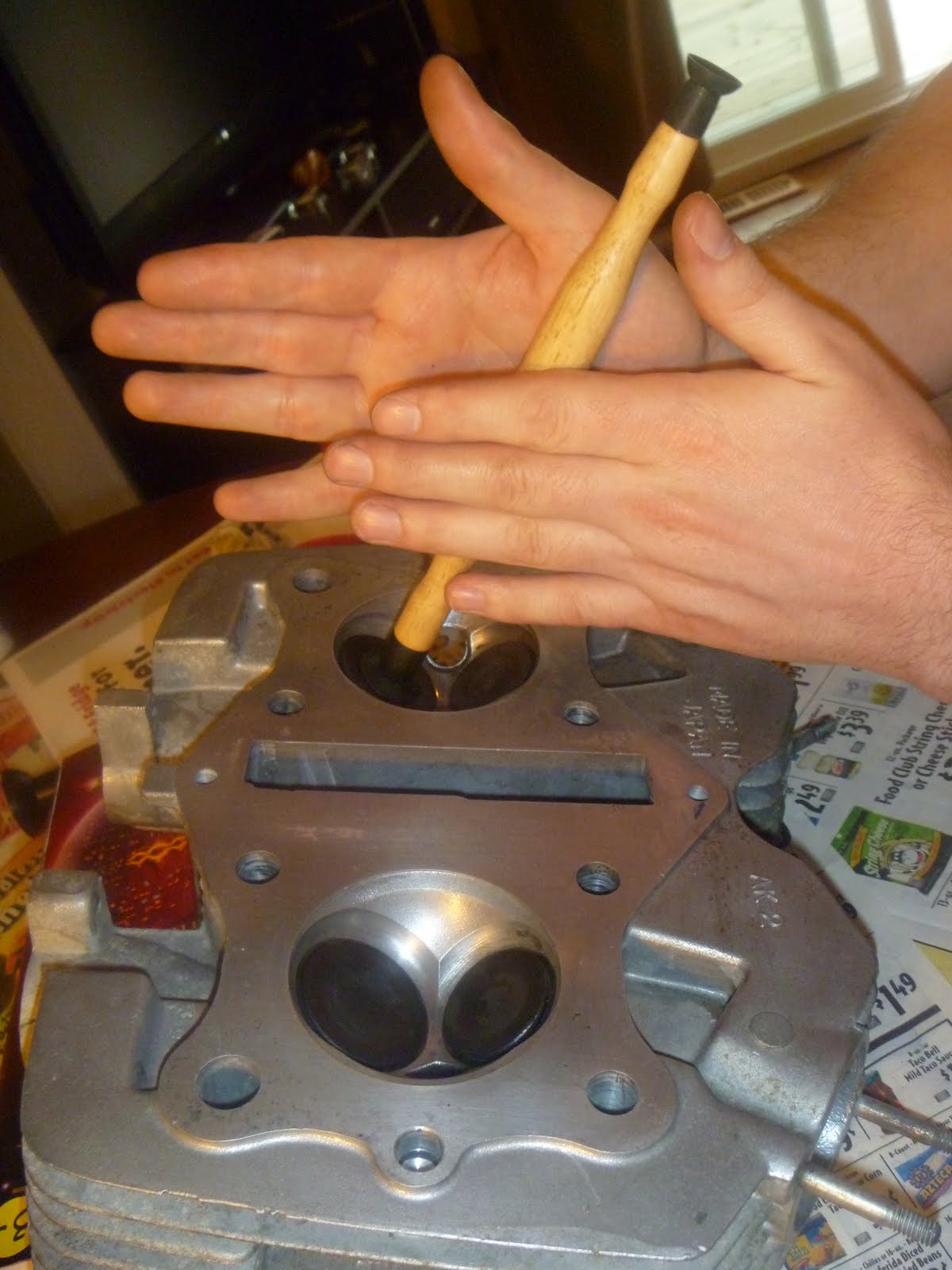 KZ400 Rebuild Valve Job