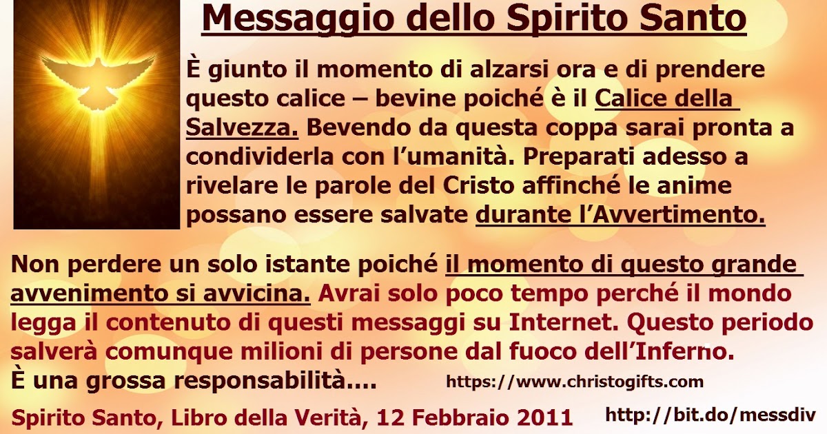 GESÙ ALL'UMANITÀ,GRUPPO DI PREGHIERA (Italia) Messaggio dello Spirito Santo. Preparati adesso a GESÙ ALL'UMANITÀ,GRUPPO DI PREGHIERA (Italia) Messaggio dello Spirito Santo. Preparati adesso a