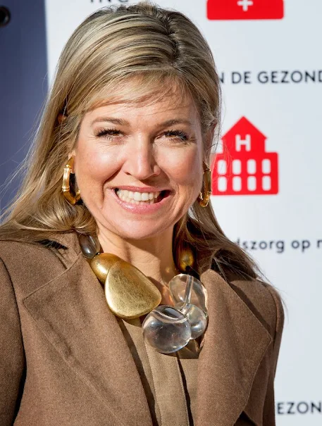 Queen Maxima of The Netherlands attends the meeting of Women Inc about the differences between men and women in health care