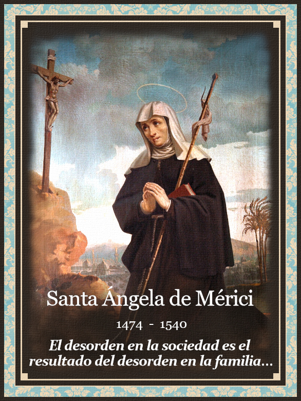 Prácticas de piedad y Devocionario Católico SANTA ÁNGELA DE MÉRICI