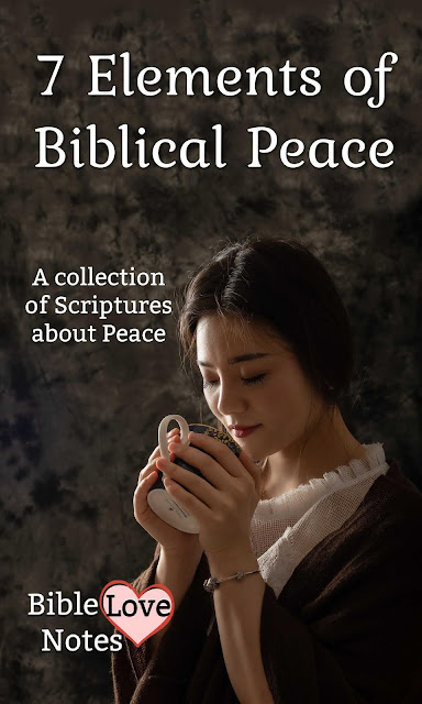 Genuine Peace can only come from the Lord. This 1-minute devotion explains 7 elements of biblical peace.