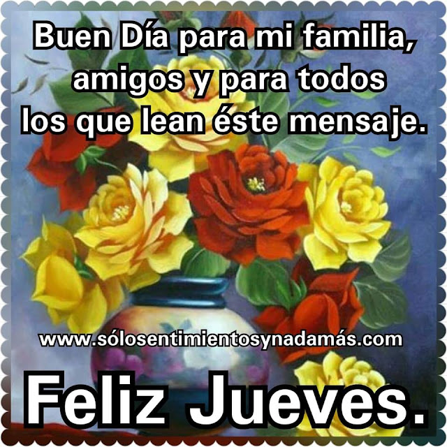 Feliz jueves.