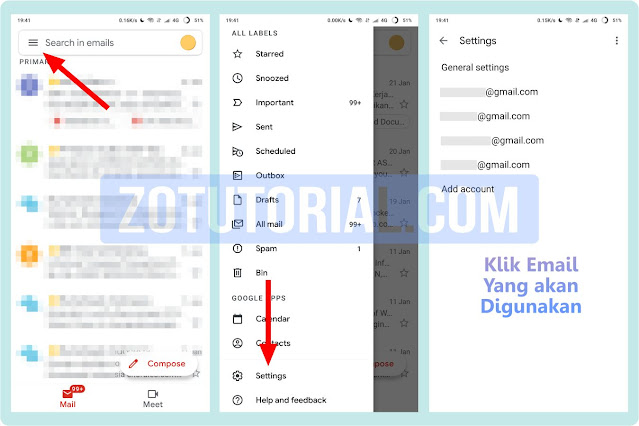 Membuat Signature Email Gmail di HP Android by zotutorial