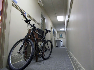 Bike in hallway