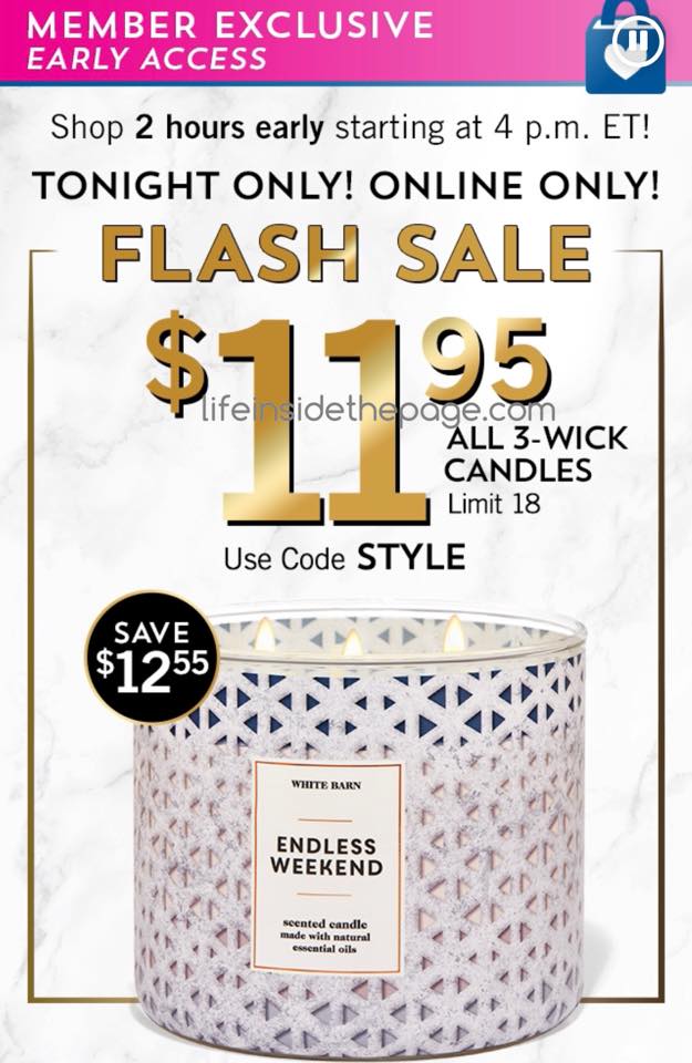 Life Inside the Page Bath & Body Works Rewards Member Exclusive