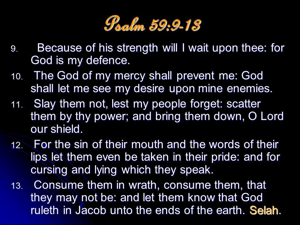 prayer against enemies in the bible