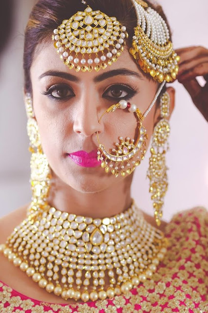 Buy Indian Traditional Nath Bridal Jewelry, Nose Pins, Bridal Nose Clips,  Big Nose Ring, Indian Ethnic Nathini Non Piercing Bollywood Jewelry Online  in India - Etsy
