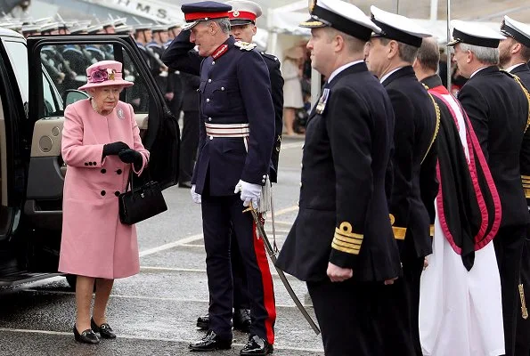 Queen Elizabeth II attended the decommissioning ceremony for HMS Ocean at HMNB Devonport in Plymouth