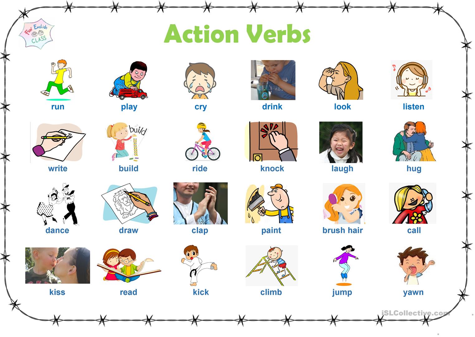 WE SPEAK ENGLISH TOO: SPORTS AND ACTIONS