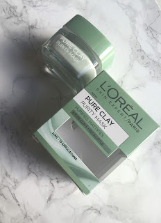 loreal pure clay mask purity detox glow face