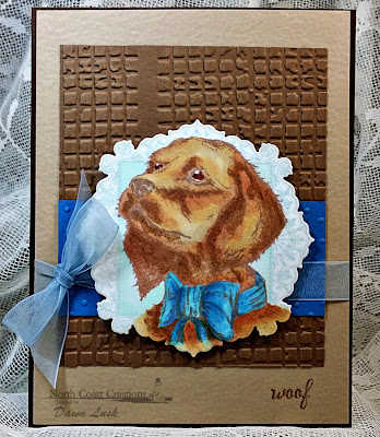 Stamps - North Coast Creations Santa Paws, Our Daily Bread Designs Ornate Borders and Flowers, ODBD Custom Ornate Borders & Flower Die