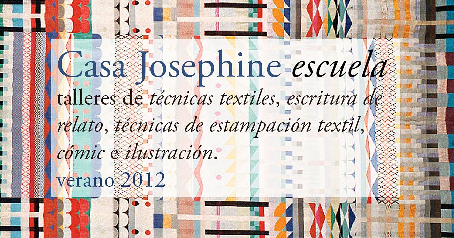 Talleres en verano: escritura de relatos, ilustración, cómic, estampación textil. En Casa Josephine.