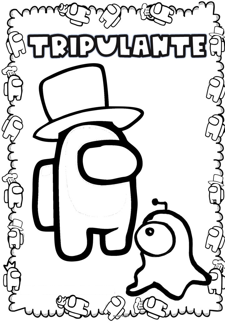 😋AMONG US para colorear y pintar🎨 - COLOREA TUS DIBUJOS