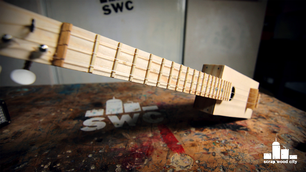 scrap wood city How to make a simple DIY box guitar