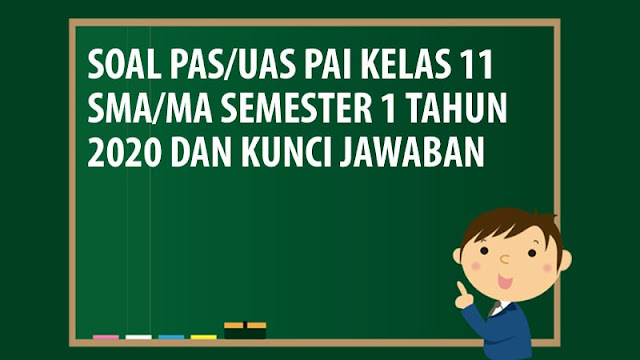 Soal PAS/UAS PAI Kelas 11 SMA/MA Semester 1 Tahun 2020