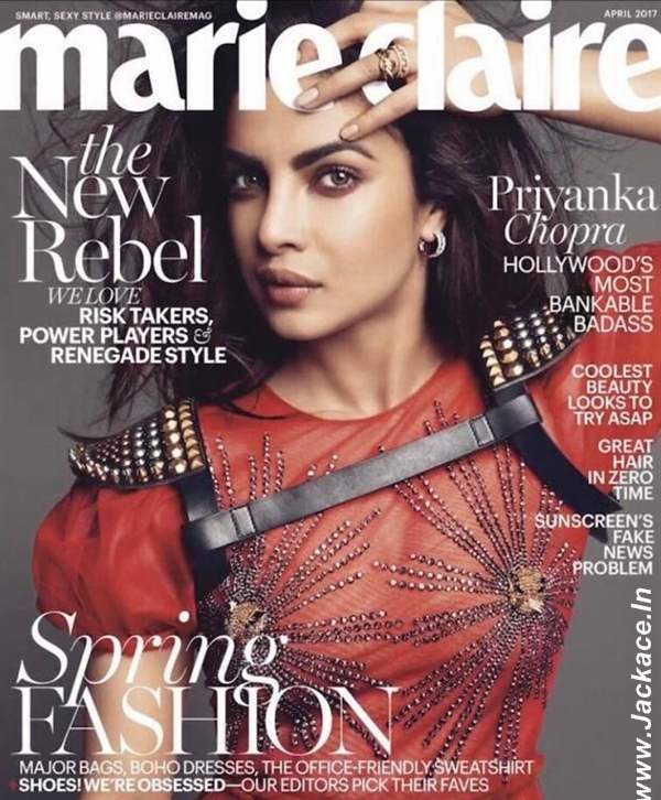 Priyanka Chopra Looks Refreshing On The Cover Of Marie Claire Magazine