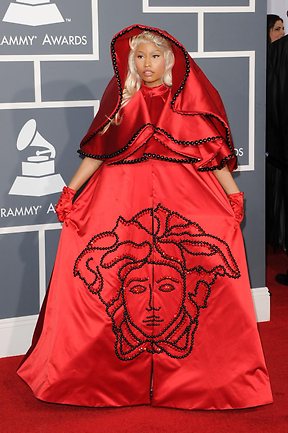 WHO WORE WHAT?.....2012 Grammy Awards: Nicki Minaj in Custom Atelier