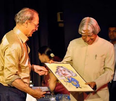 Presentation of Caricature to Dr Abdukl Kalam