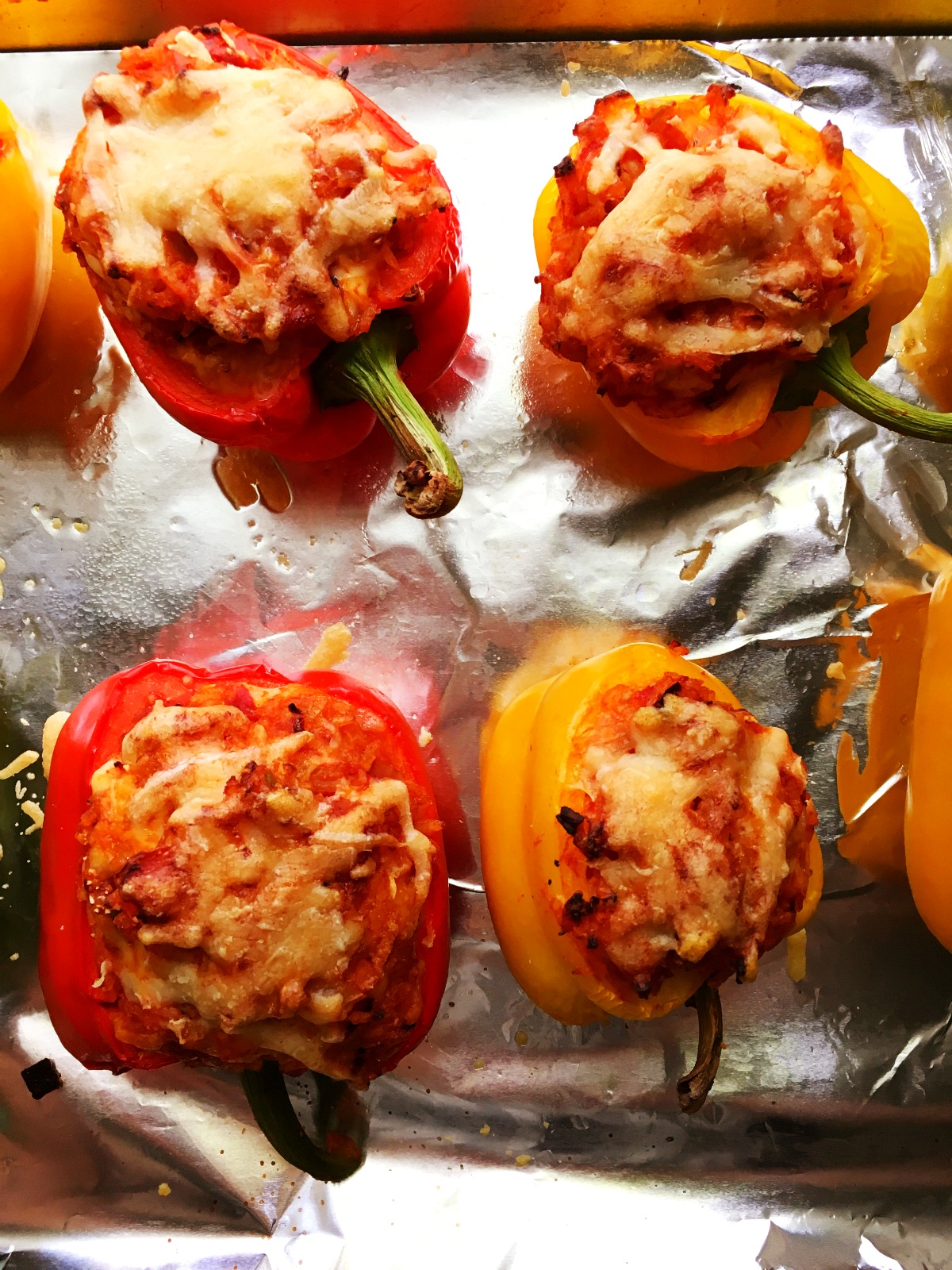 sweetsugarbean Fire Roasted Tomato Stuffed Peppers & A Muir Glen Giveaway!