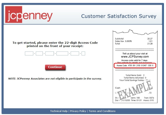 JCPenney Customer Satisfaction Survey.