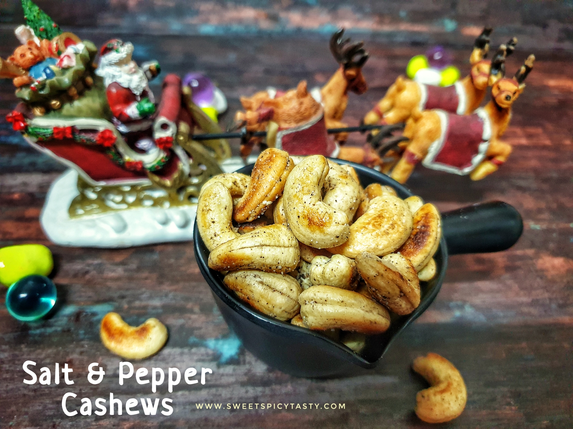 Sweet Spicy Tasty Salt & Pepper Cashews