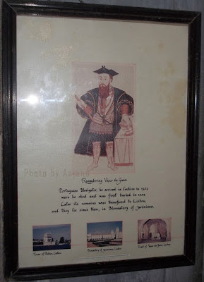 Portrait of Vasco Da Gama inside the Church