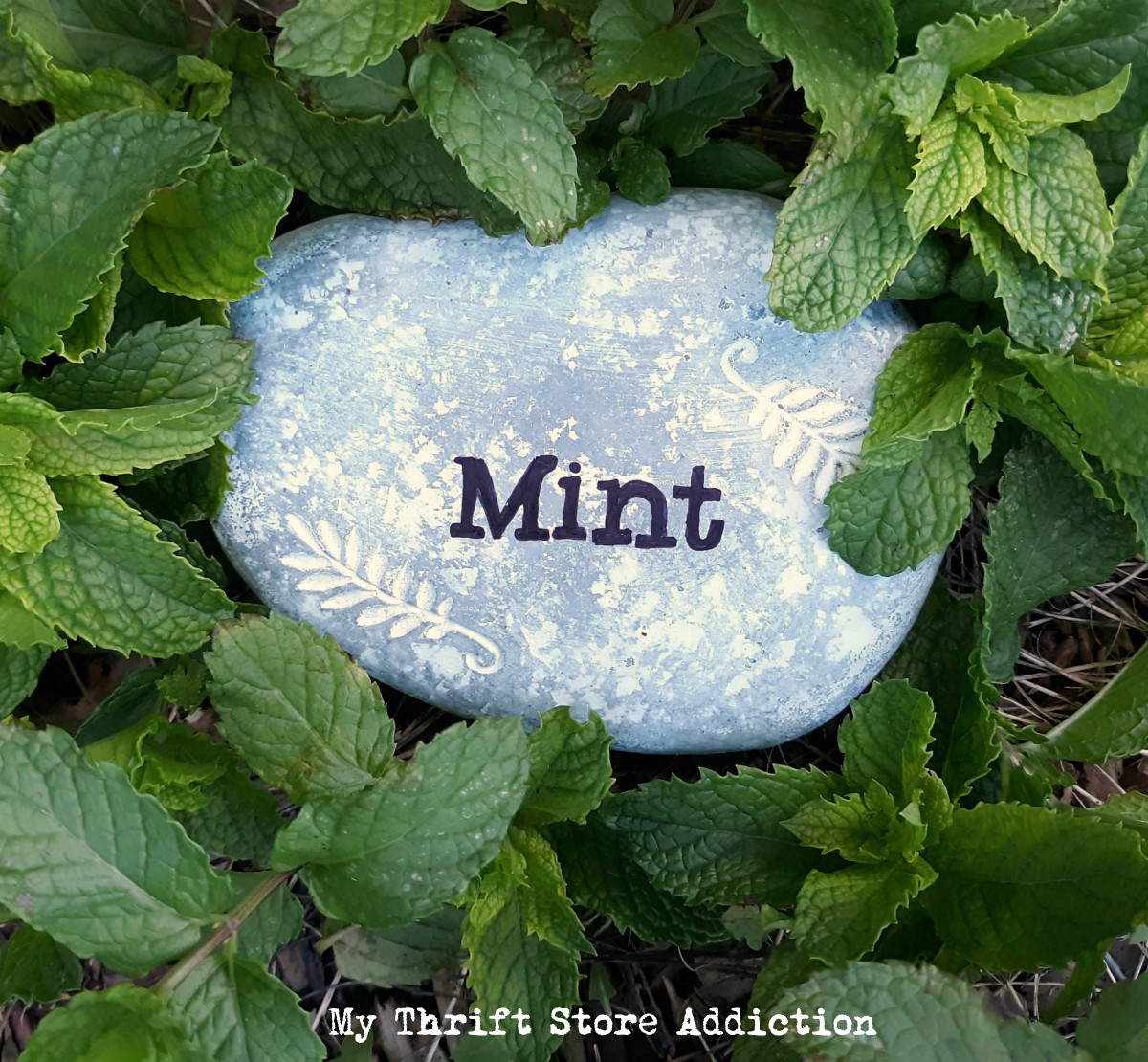 15 minute DIY herb marker stones