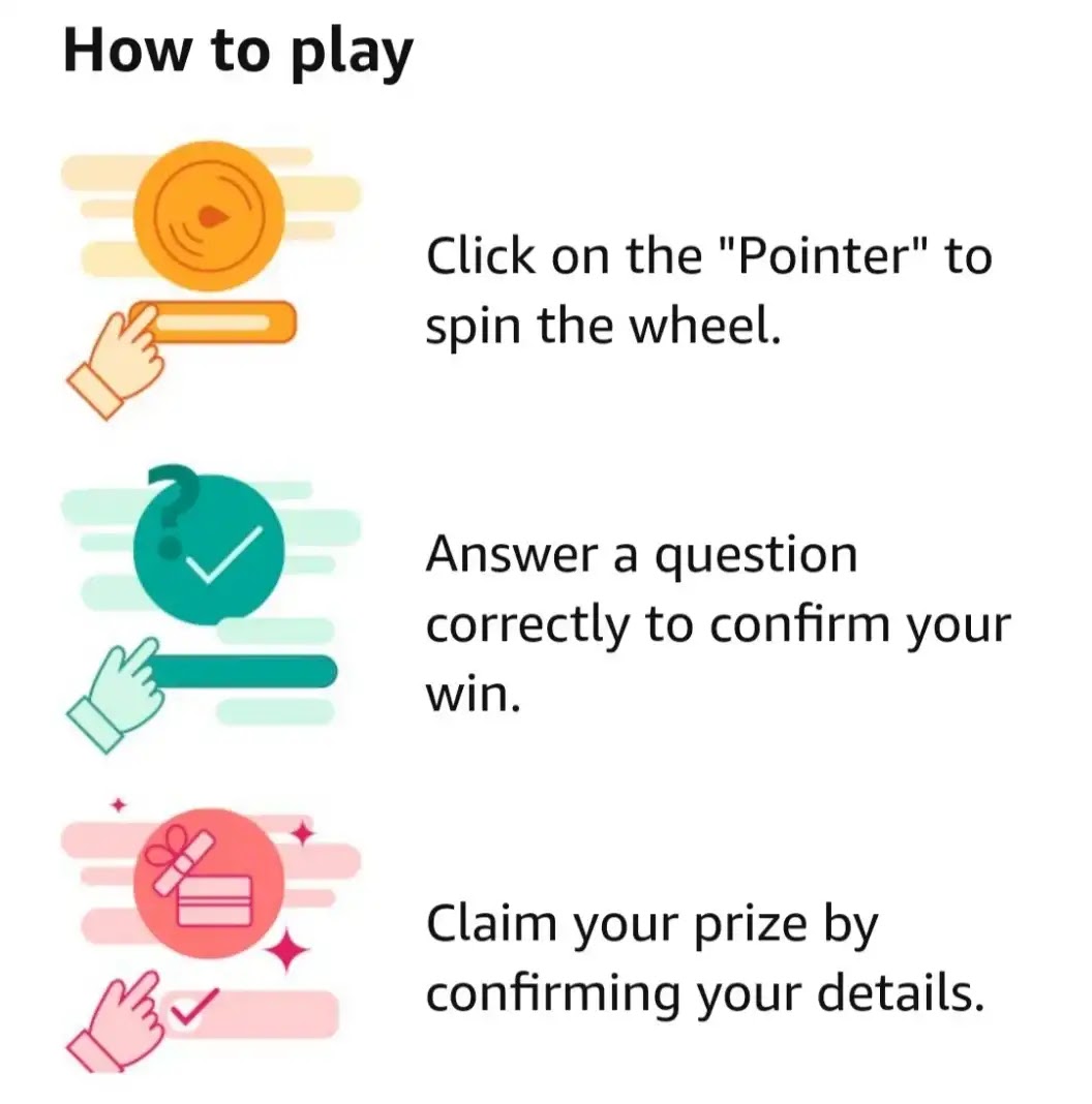 How to Play spin and win Contest?