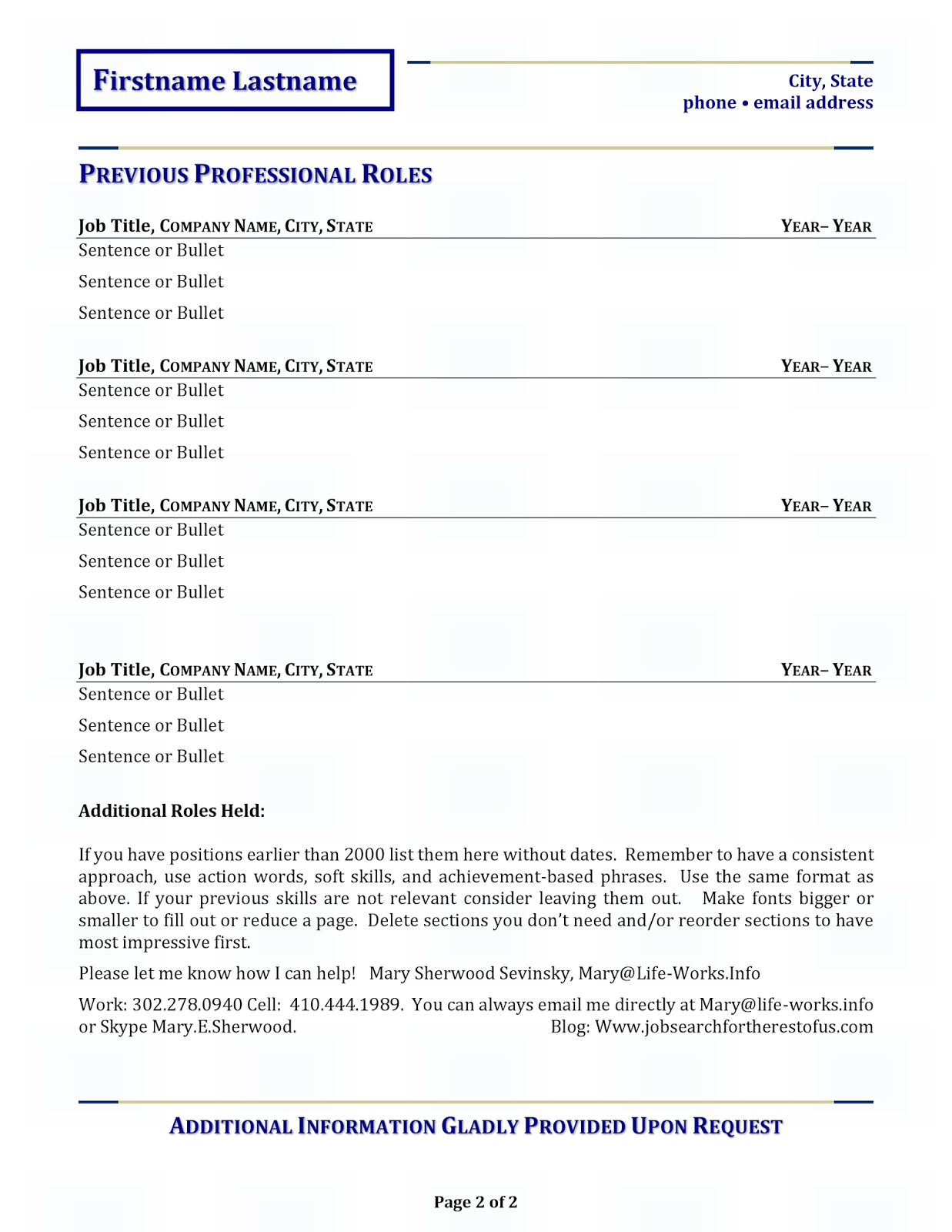 name your resume to stand out