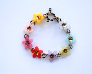 BEADSERY: Flower bracelet, Colorful bracelet, Multi Color Bracelet