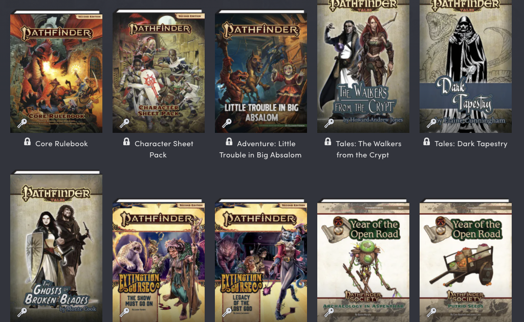 Tenkar's Tavern: Humble Bundle RPG Book Bundle - Pathfinder Second