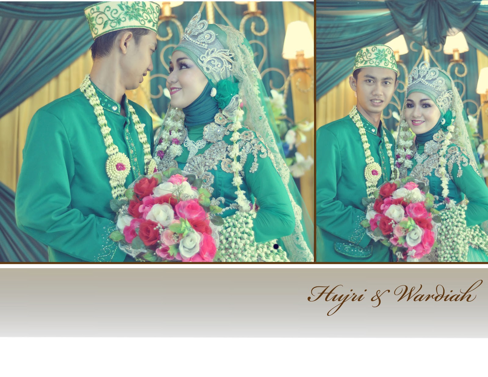 baju pengantin banjar modern 