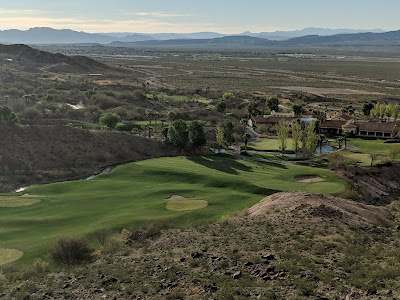 View of Cascata Golf Course from the trail.