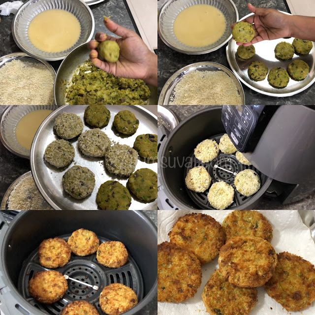 AirFried Vegetable Cutlet 7aum Suvai