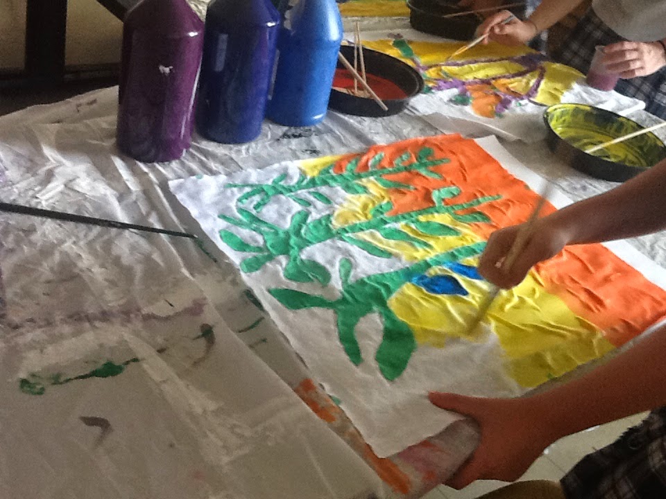 Dana Teh Adventures in Teaching Practicing "Batik" with Middle School