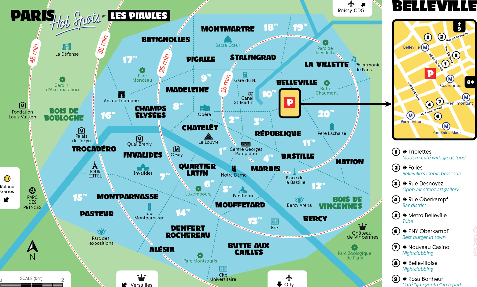 mapa de Paris