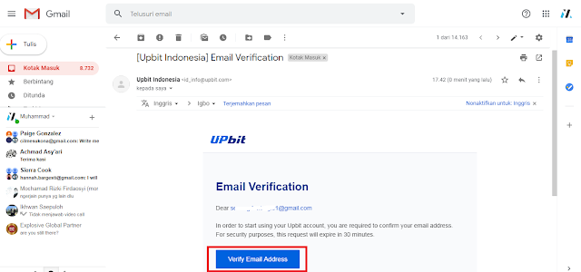 Verifikasi Aplikasi Upbit Android