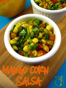 Morsels of Life - Mango Corn Salsa - Combine mango, corn, and some bell pepper for a sweetly tropical flavored mango corn salsa.