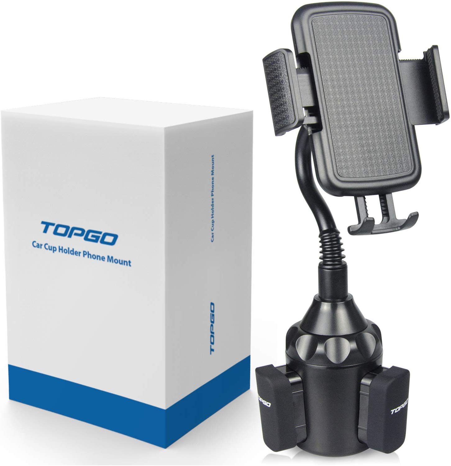 TOPGO [Upgraded] Cup Holder Phone Mount Universal Adjustable
