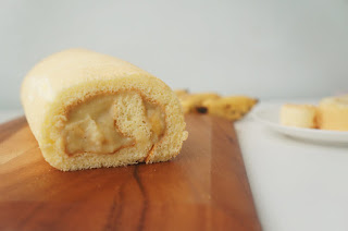 Bánh chuối cuộn - Banana Roll Cake 2