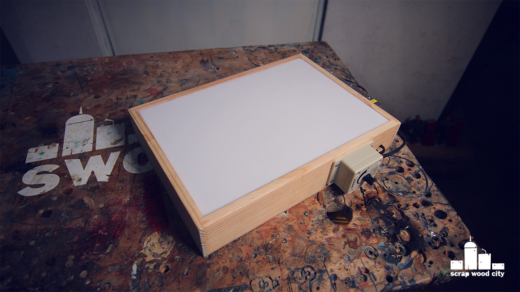 scrap wood city Making an LED tracing light box for creating