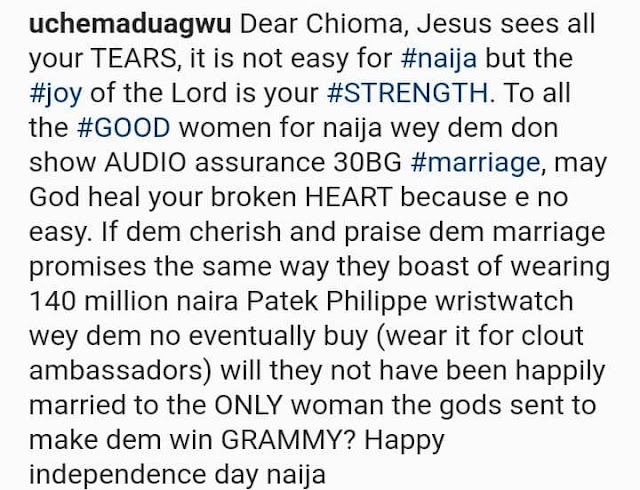 Real Men Don’t Do Promise and Fail Marriage— Uche Maduagwu Shades Davido Over Chioma