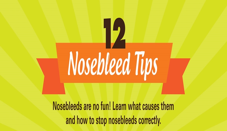 12 Nosebleed Tips #infographic
