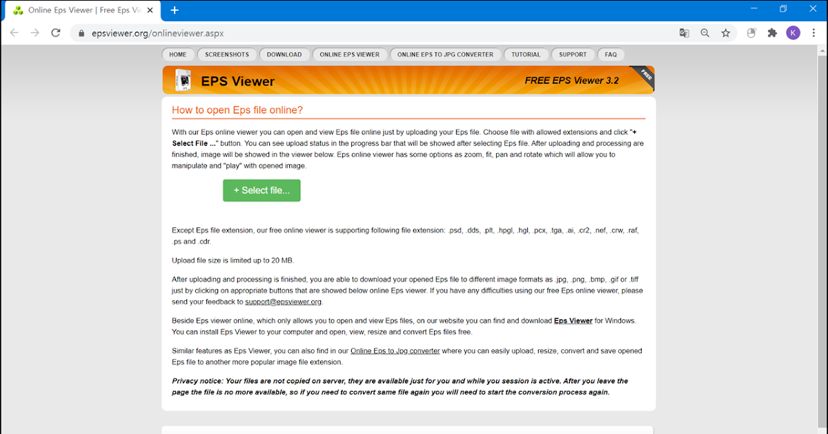Online EPS Viewer ㅡ 사이트 이용방법